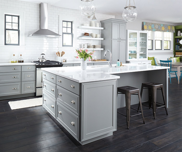 Light Gray Kitchen Cabinets - Decora Cabinetry