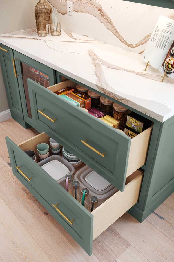 Two Drawer Base Cabinet - Decora Cabinetry