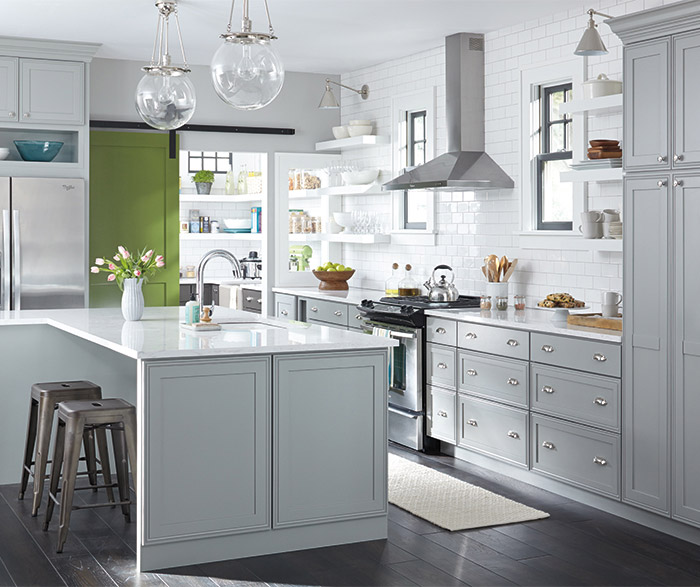 iLight Gray Kitchen Cabinetsi Decora Cabinetry