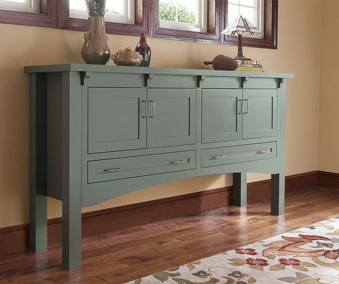 Console Cabinet With Craftsman Styling Decora