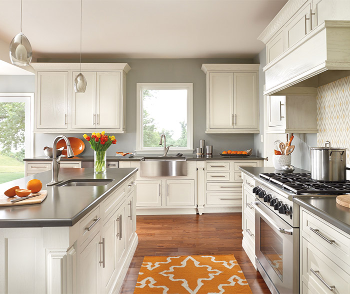 Painted Oak Kitchen Cabinets - Decora Cabinetry