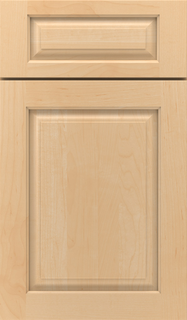 Plaza 5 Piece Maple raised panel cabinet door in Natural